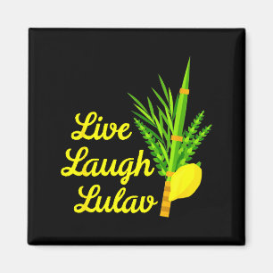 Live Laugh Lulav Etrog Happy Sukkot Jewish Sukkah Magnet