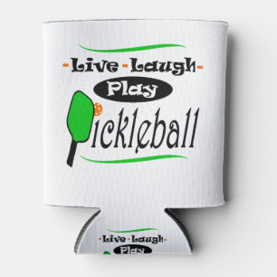 Live Laugh Play Pickleball Pickle ball Players Gif Can Cooler
