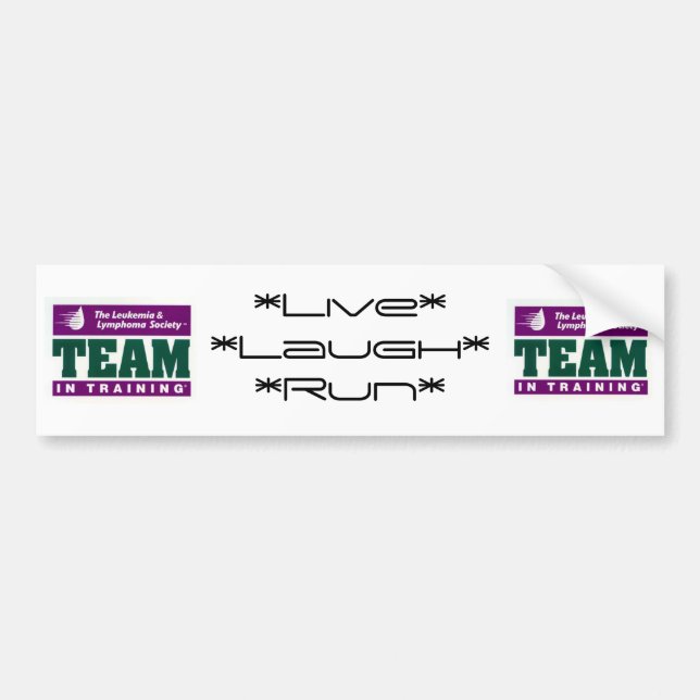 Live.Laugh.Run Bumper Sticker (Front)