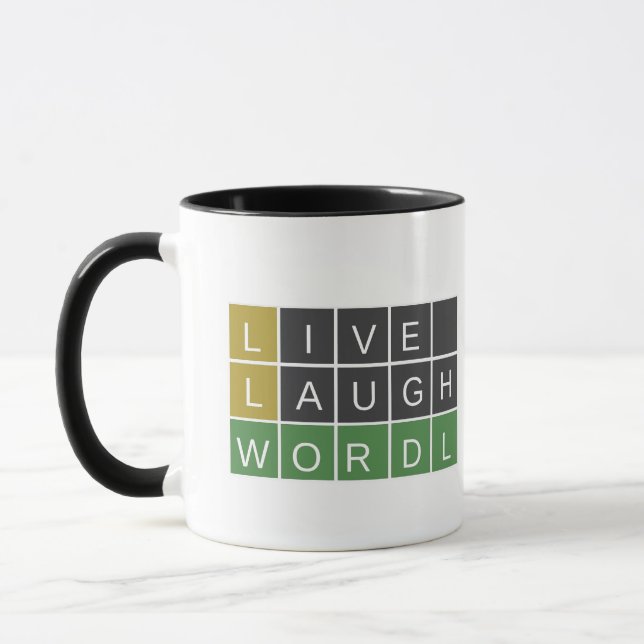 Live laugh Wordle Mug (Left)