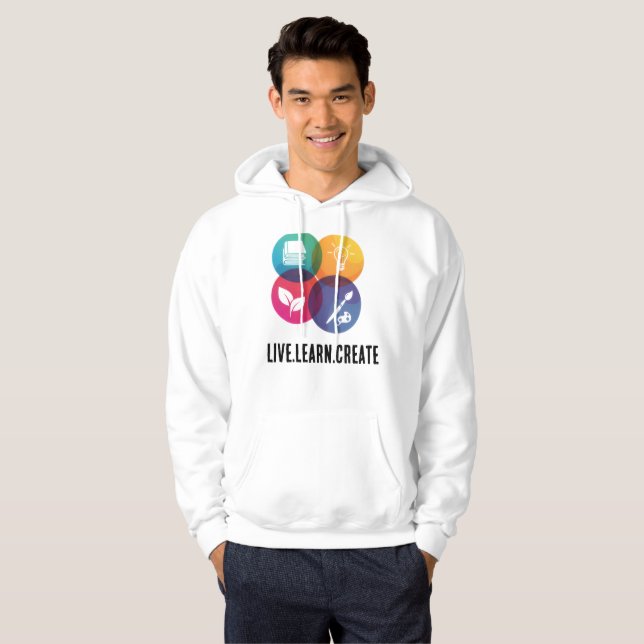 Live.Learn.Create T-Shirt Hoodie (Front Full)