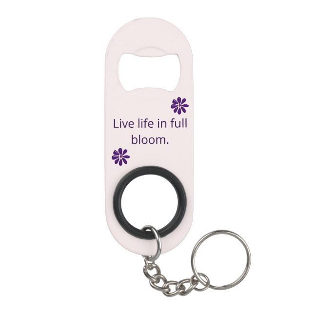 Live Life in Full Bloom - Purple Flower (Back)