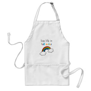 Live Life in Full Colour Rainbow Standard Apron