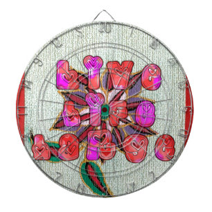 "Live Life Large" Art Print Dartboard