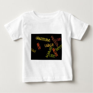 Live Life Large Word Art Print Baby T-Shirt