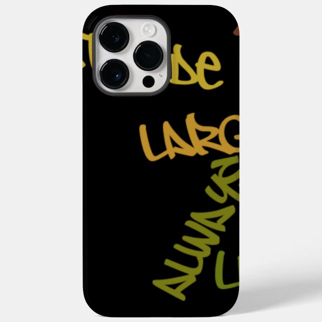 Live Life Large Word Art Print Case-Mate iPhone Case (Back)