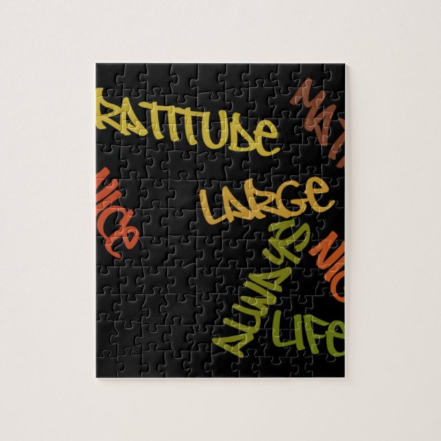Live Life Large Word Art Print Jigsaw Puzzle (Vertical)