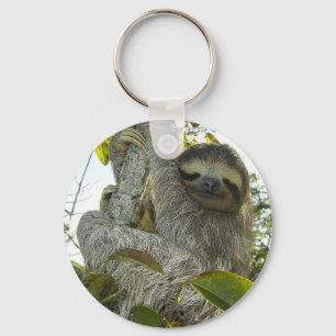 Live Life Like a Sloth Key Ring