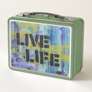 Live Life Metal Lunch Box