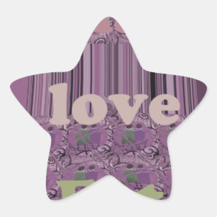 Live Life to the Fullest: Eat, Love, Play Design Star Sticker