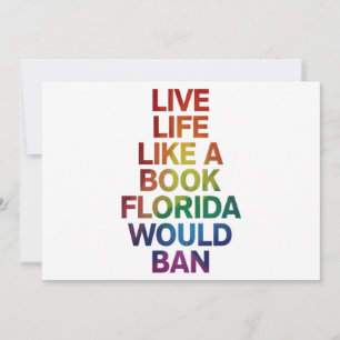 Live Like Book Florida Would Ban LGBTQ Pride Gift  Invitation