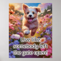 Live like somebody left the Gate open - Poster