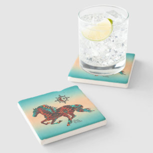 Live Like Someone Left The Gate Open Stone Coaster