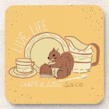 Live Live with Spice Coasters