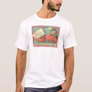 Live Lobster - Vintage Food Crate Label T-Shirt