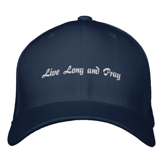 Live long and Pray  Embroidered Hat (Front)