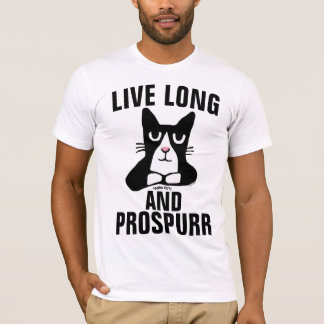 LIVE LONG AND PROSPURR PANDA KITTY CAT T-Shirts
