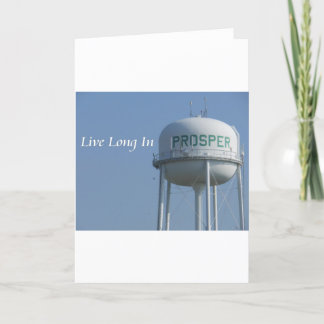 Live Long in Prosper (TX) Greeting Card