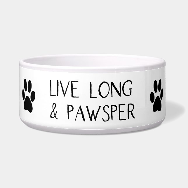 Live Long Pawsper | Paw Prints (Front)