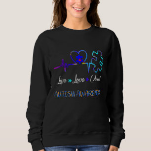 Live Love Accept Autism Awareness Sweatshirt