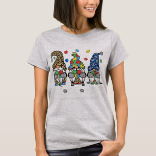 Live Love Accept Cute Gnome Autism Awareness Desig T-Shirt