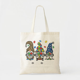 Live Love Accept Cute Gnome Autism Awareness Desig Tote Bag
