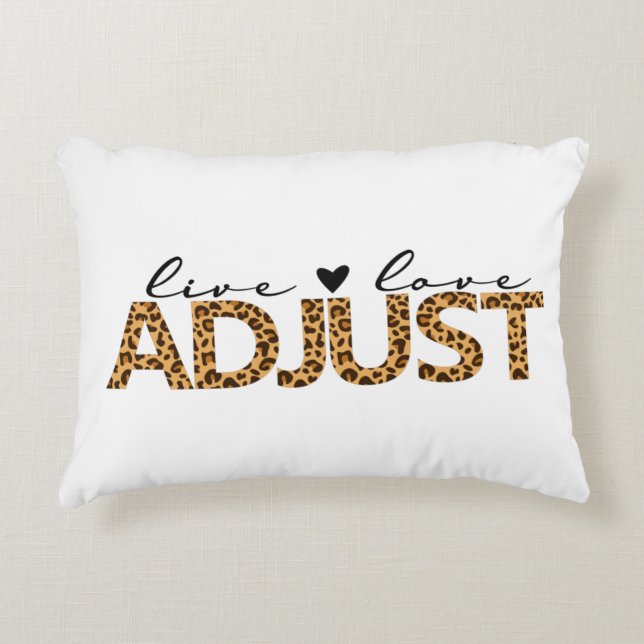 Live love adjust, chiropractic pillow, chiro  decorative cushion (Front)