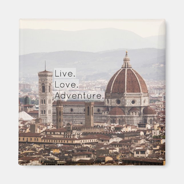 Live Love Adventure Florence Magnet (Front)