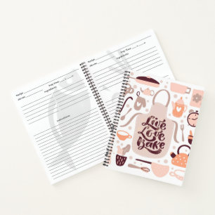 Live Love Bake Recipe Notebook