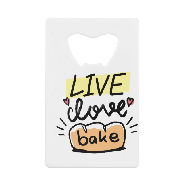 LIVE love bake typography (Front)