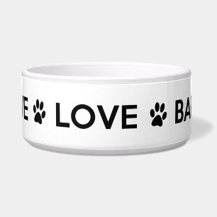 "Live Love Bark" Large Dog Bowl