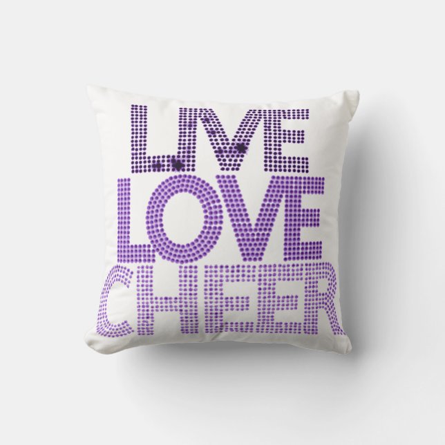 Live Love Cheer - Pillow (Front)