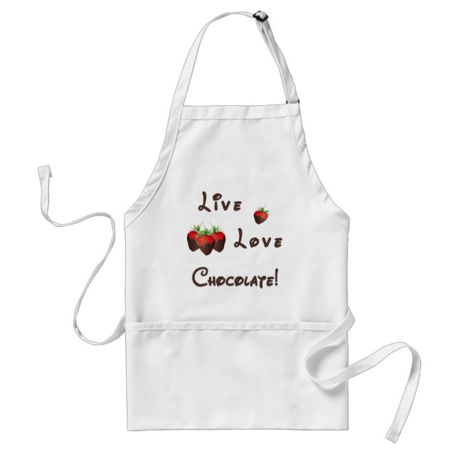 Live Love Chocolate Standard Apron (Front)