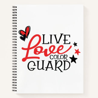 Live Love Colorguard Notebook