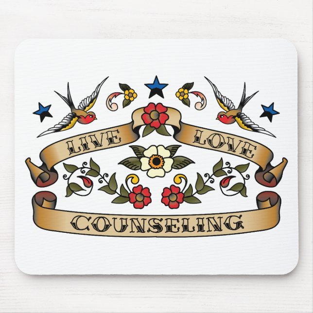 Live Love Counseling Mouse Pad (Front)