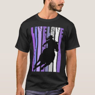 Live Love Cowgirl Rodeo Barrel Racing Horse Riding T-Shirt