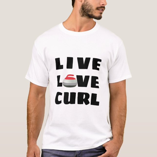 Live Love Curl T-Shirt (Front)