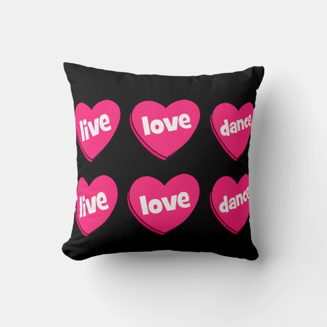 live love dance cushion (Front)