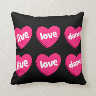 live love dance cushion