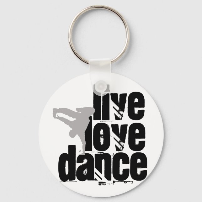 Live, Love, Dance Key Ring (Front)