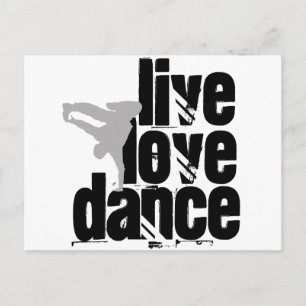 Live, Love, Dance Postcard