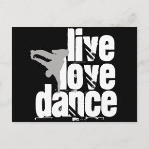 Live, Love, Dance Postcard
