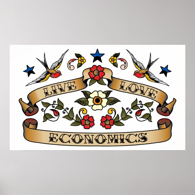 Live Love Economics Poster (Front)