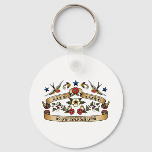 Live Love Euphonium Key Ring