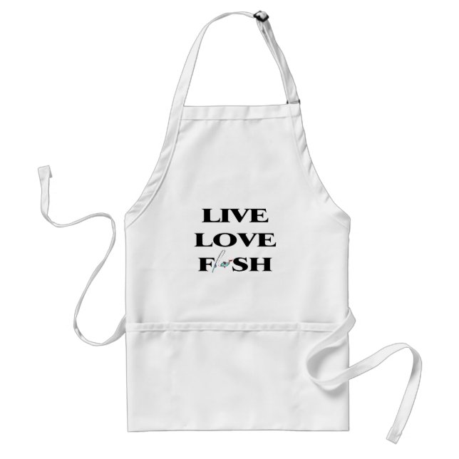 Live Love Fish Standard Apron (Front)