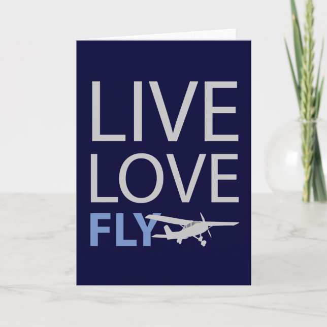 Live Love Fly Card (Front)