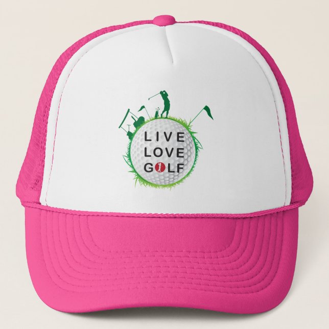 Live, love golf Hat (Front)