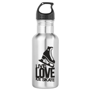 Live Love Ice Skate Figure skating 532 Ml Water Bottle