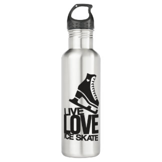 Live Love Ice Skate | Figure skating 710 Ml Water Bottle