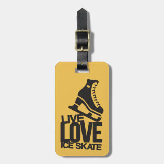 Live Love Ice Skate | Figure skating Luggage Tag